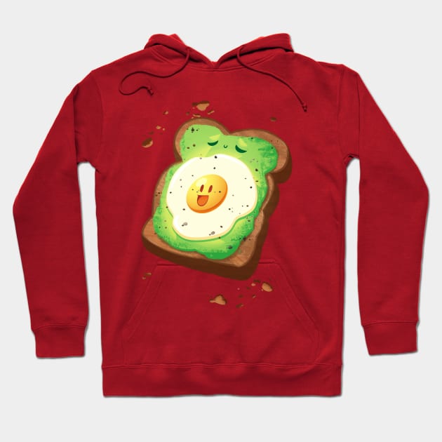 Tasty Eggy Avocado Toast Hoodie by Niall Byrne